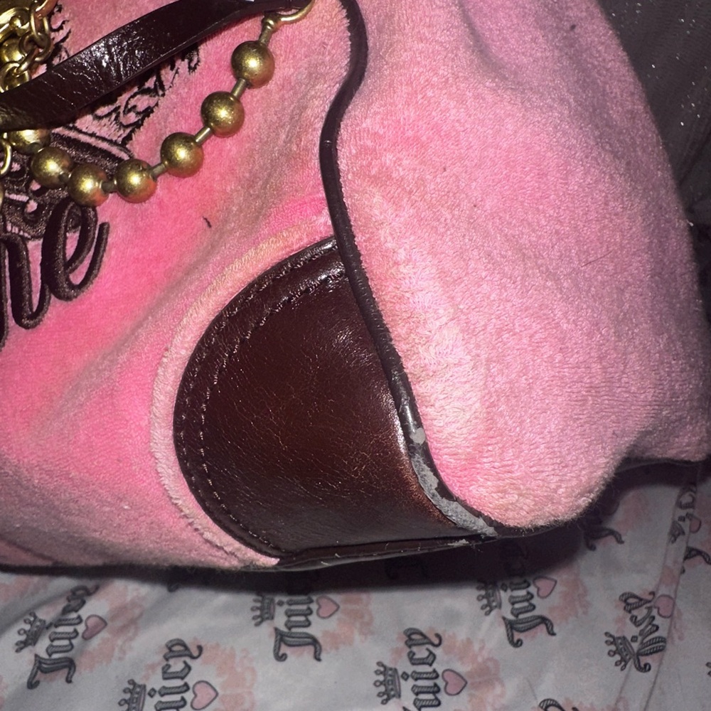 * SOLD *Juicy Couture Pink and Brown rare vintage daydreamer Bag - Picture 13 of 15